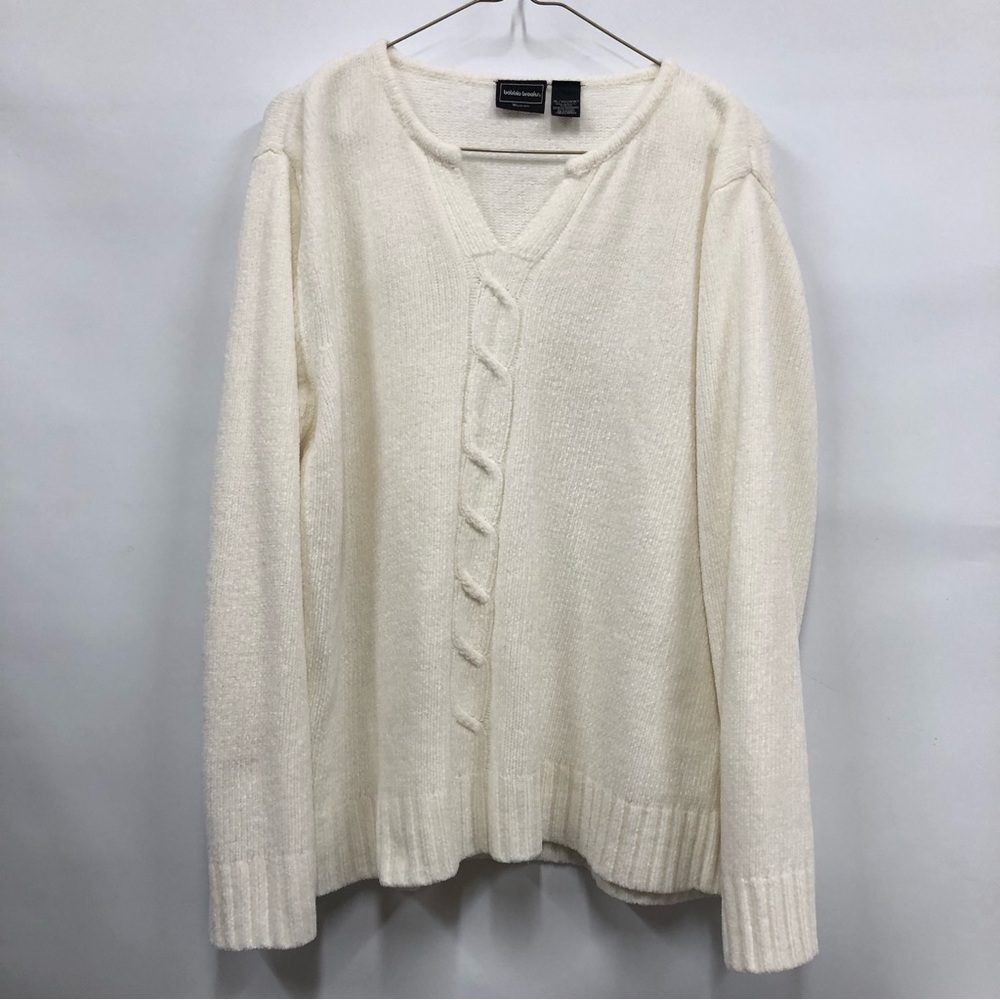 Bobbie Brooks ivory Soft Sweater size xl